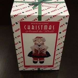 1996 Grannie Flo Bunny, NIB Christmas decor